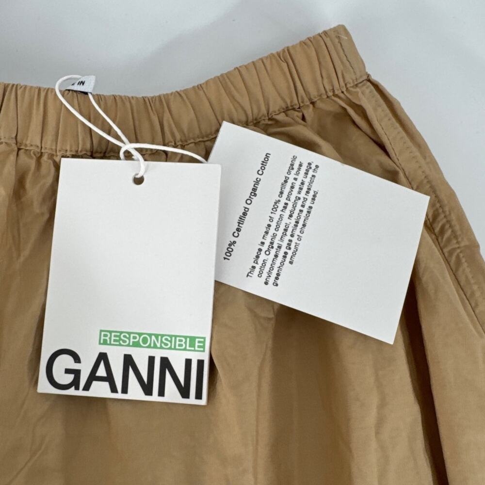 Ganni Tan Midi Skirt - Picture 5 of 14